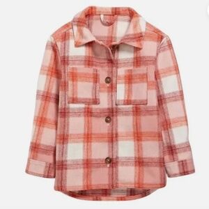 OLD NAVY Girls Plaid Shacket in Medium